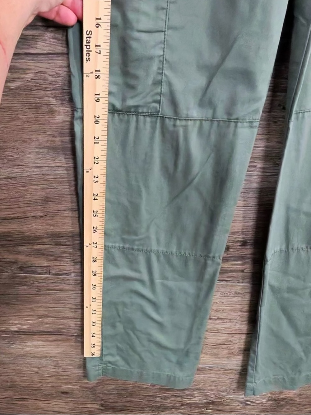 WonderWink Olive Green Cargo Scrub Pants with Drawstring - Picture 4 of 8